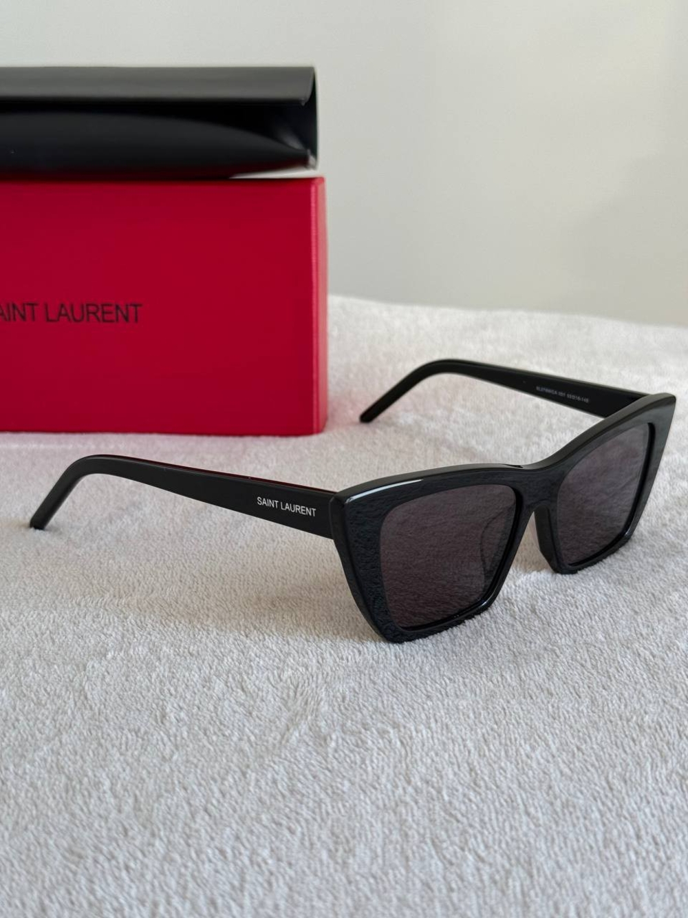 Saint Laurent Women's Black Cat-Eye Sunglasses